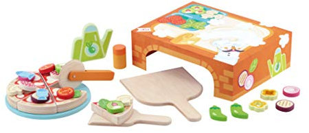 Sevi La pizzerìa Juegos de rol de Madera para niños. Accesorios Comida Falsa 29x23x9,5cm | Pretend Play | Modello 83067