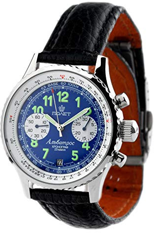 Poljot Albatros 3133 Chronograph russische mechanische Uhr Fliegerchronograph