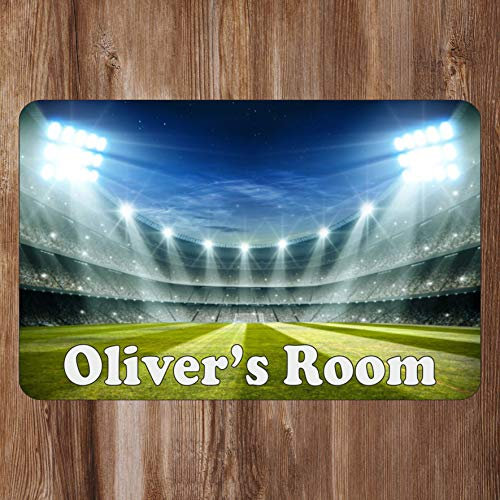 Stadium Kids Bedroom Door Sign Personalised For You - Any Name! Door Plaque,Girls/Boys,Nursery,Decor,Kids Room,Football