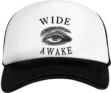 Wide Awake Weiß Schwarz Unisex Kinder Baseball Cap Kids White Black