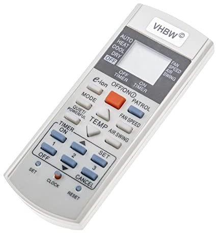 vhbw Mando a Distancia Universal Compatible con Panasonic Aire Acondicionado, Aparato de Aire Acondicionado