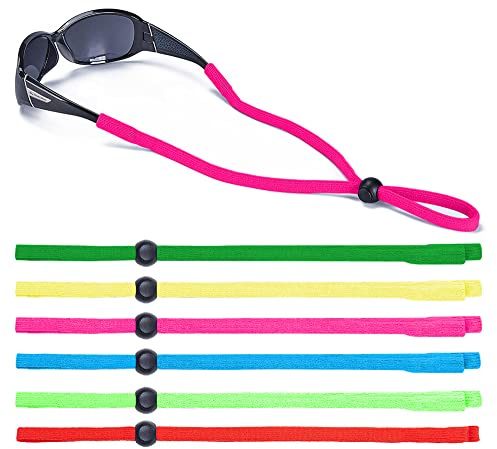 SHINKODA Brillenband – Universelles Brillenband für Brillen – Brillenkordel für Lesebrillen, Schutzbrillen, Sportbrillen und Sonnenbrillen, 6er-Pack