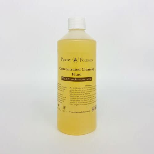 Brass Cleaning Fluid - Concentrated Solution for Metal Cleaning & Ultrasonic use (No2 500ml)