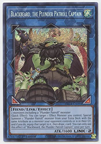 Blackbeard, The Plunder Patroll Captain - BLCR-EN094 - Secret Rare - 1. Auflage