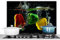 KitchenYeah© Spritzschutz Küchenrückwand Küche Deko Aluminium Platte Wandschutz Herd Spritzschutz WandverkleidungPaprika - Gemüse - Wasser - Schwarz - Rot - Grün - Gelb - 90x60 cm