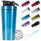 ZAKVOP Eiweiß Shaker, Protein Shaker, Eiweiss Bottle, Trinkflasche, skaliert bis 960 ml, BPA Free/Leak-Proof/Premium Quality Edelstahl, Wasserflasche with Scale - for Clump Free Shakes - Blau