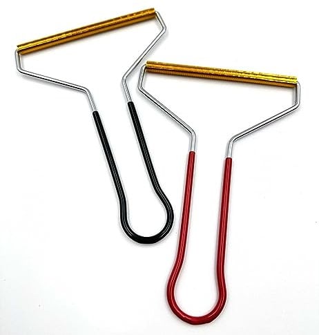 Hooz Carpet Scraper Tool | 2 pack | Removes pet hair, lint and fluff | Strong and Durable with a Comfortable Handle | Can be used on Carpets and Firm Fabrics | Perfect for Dog and Cat Owners