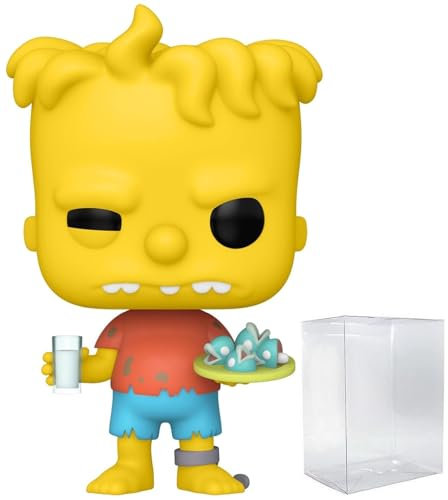 POP The Simpsons: Treehouse of Horror - Hugo Simpson (Twin Bart) Funko Vinyl Figure (Bundled with Compatible Box Protector Case), Multicolor, 3.75 inches
