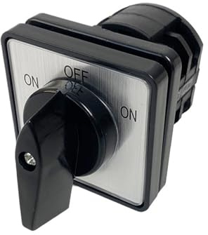 Interruptor de leva giratorio de cambio eléctrico LW8-10/2 ON-OFF-ON 660V 10A 2 polos 3 posiciones 8 terminales contacto plateado