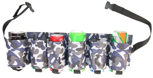 Bier Gürtelholster Für 6 Dosen Bierflaschen Gürtelhalter Beutel Für Damen Und Herren Getränke Gürtel Verstellbare Hüfttasche Hüfttasche