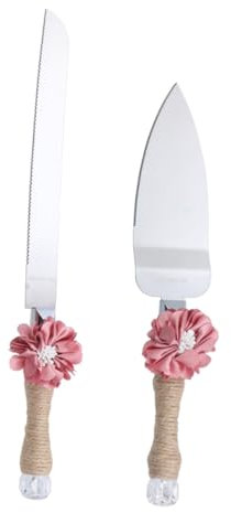 Alipis Satz Kuchenschneider Kuchenschaufel Hochzeitstorte Ausstecher Kuchen Utensilien Hochzeit Tortenspatel Kuchen Schneiden Spachtel Edelstahlspatel Hanfseil Fein