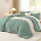 Luofanfei Grüne Baumwolle Bettwäsche 200x220 Salbeigrün Grün Einfarbig Muster Renforce Baumwollbettwäsche Premium Uni Modern Weiche Bettbezuge Doppelbett und Kissenbeüge 80x80 cm mit Reißverschluss