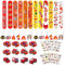 46PCS Feuerwehr Party Mitgebsel,Feuerwehr Deko Kindergeburtstag,12 Schlüsselanhänger,12 Schnapparmband,10 Temporäre Tattoos Feuerwehr Spielzeug für Kinder Jungen Mädchen