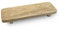 Mango - Planche de service naturelle - 38 x 15 cm - Plateau décoratif en bois sur 2 pieds - Planche à fromage - Plateau à saucisses