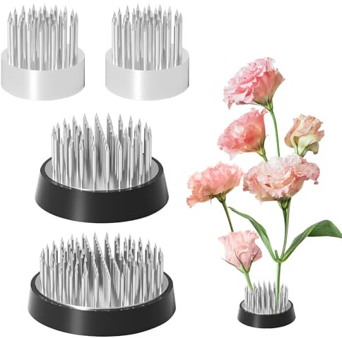 Riceel 4 Stück Blumen Frosch, Steckigel Blumen, Blumenigel, Runde Kenzan Blumenarrangement Halter für Blumenarrangements Blumenläden Garten Hotel Dekoration