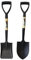 Easy shopping® SQUARE & ROUND MINI SHOVEL SET Round and Square Head Micro Shovel Set With Wooden Handle Strong Durable Garden Gardening Tools Hand Tool Digging Spade Planting Lightweight Compact Weath