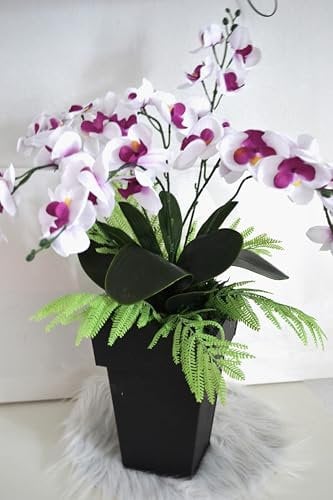Orchideen Gesteck XL Kunstblumen Gesteck 65 cm hoch künstliche Blumen