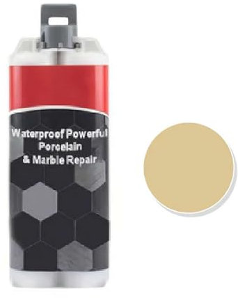 Generic Ceramic Tile Repair Paste, Beige Color, Waterproof, Fast Adhesion, UV Resistant, Long-Lasting Results, Suitable for Sinks, Toilets, Bathtubs, Porcelain, Marble, Tiles