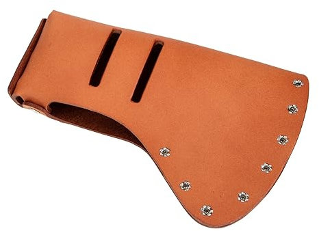 FONDOTIN Cattlehide Protective Cover Full Ax Guard for Prop Portable Case Sheath
