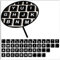 SkinoEu 1 x Inglese US Tastiera Stickers Keyboard Stickers per PC Laptop Notebook Computer Nero B 244