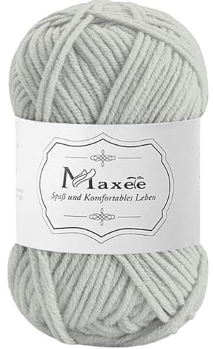 Maxee 50g Handstrickgarn Multicolor, Acryl Garn zum Stricken, Weicher Wolle zum Häkeln und Kunsthandwerk, Hand Knitting Garn zum Häkeln, Schals für Strickanfänger, Erfahrene Stricker
