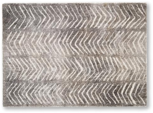 Schöner Wohnen Kollektion Fußmatte innen - Schmutzfangmatte 50 x 70 cm Triangle Taupe - rutschfeste Sauberlaufmatte robust - Fussmatte Haustür - Türmatte waschbar bei 30°C