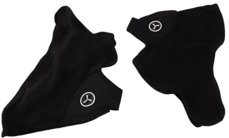 Ailgely Flexible und Einziehbare Fahrrad-Halbgesichtsmaske, Winddichte, Staubdichte Anti-Staubmaske für Motorrad, Skifahren (Schwarz)