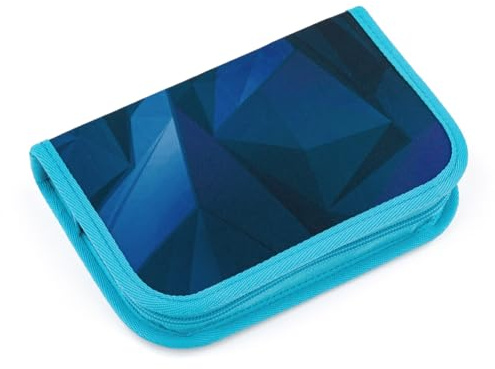 TOPGAL Penn - Federmäppchen für Jungen/Kinder mit Zwei Klappen, gepolstert, mit Stundenplan und Gummischlaufen. (Penn 25014)