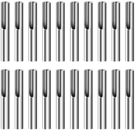Fpreeza Angolo di ancoraggio a levetta terminale per ringhiera per cavi da 1/8 di pollice, hardware regolabile per ringhiera in acciaio inossidabile 20PCS