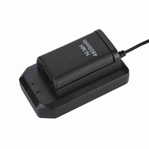 Eminchu Batteria Ricaricabile da 4800 MAh per 360 - Batteria di Backup Durevole per Controller di Gioco 360 - Include Cavo di Ricarica e Base per un Facile Utilizzo - 2 Batterie per Lunghe Sessioni
