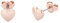 Ted Baker Harly Tiny Heart Stud Earrings For Women (Rose Gold)