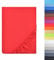 NatureMark - Mikrofaser SPANNBETTLAKEN zum Sparpreis! viele Größen und Farben Markenware (180x200-200x200 cm, rot)