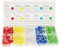 DiCUNO 5MM LED Leuchtdioden, LED Dioden Sortiment Kit Rundkopf mit 5 Farbe, 2 Pin LEDs für Handwerke und Projekte, Weiß, Gelb, Rot, blau, Grün, 90 Stücke pro Farbe, 20mA, 3V, 450er Set