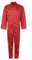 Maan Store Men Work Coverall Durable Polycotton Boiler Suit with Concealed Stud Safety Protection Cloth, Medium, Red