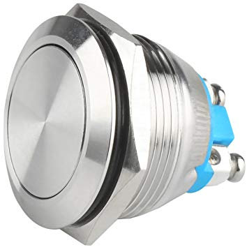 Larcele 22mm Metal Drücken Taster Druckknöpfe Wasserdicht Momentan Push Button mit Schraubanschluss,1 Stücke JSANKG-14 MEHRWEG