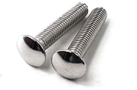 Bulloni a testa tonda M6 x 30 in acciaio inox 304 (confezione da 30)