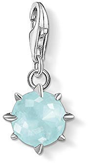 Thomas Sabo Damen-Charm-Anhänger Geburtsstein März 925 Sterlingsilber