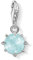 Thomas Sabo Damen-Charm-Anhänger Geburtsstein März 925 Sterlingsilber