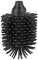Kela La Brosse Ersatz Wc-Bürstenkopf, Silikon, Schwarz, 12.5cm 8cmØ