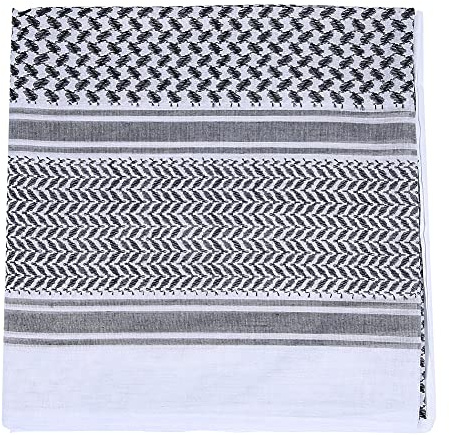 Fydun Arabischer Kopftuch Schal Wrap Muslim Kopftuch Polyester Stirnband Anzug Kopfschmuck für Saudi-Arabien Dubai Vereinigte Arabische Emirate Reisen
