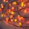 Qbis Premium LED Cluster Lights. Christmas Garland Fairy Lights. Red, Orange and Yellow (120 LED Berry Sunset (Black Wire))