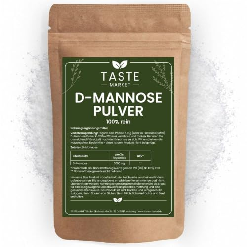 D-Mannose Pulver 5 kg | 100% natürliches Mannose Pulver ohne Zusätze | Vegan