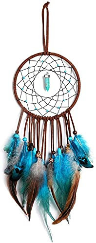 Lerkely Traumfänger mit Federn,Vintage,Traumfänger aus Federn, Traumfänger, hängendes Ornament,Schlafzimmer,Vintage Home Decor