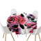 Highdi Impermeable Mantel de Redondo, Antimanchas Lavable Manteles Moderno Decoración para Salón, Cocina, Comedor, Mesa, Interior y Exterior (Rosa Fucsia,Diámetro 90cm)