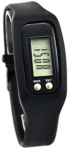 Syfinee Montre podomètre avec écran LCD - Podomètre simple - Fonctionnement facile - Pour la marche et le fitness - Bracelet numérique - Compteur de pas