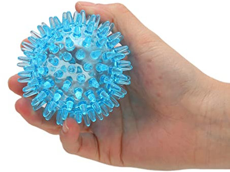 Stachelige Massagebälle, 7 cm, Kraft-Regenerationsübungsball, hohl, weich, Stressreflexzonenmassage, Stressabbau, Massageball, Muskelmassageball, stacheliger Ball für Hand und Handgelenk
