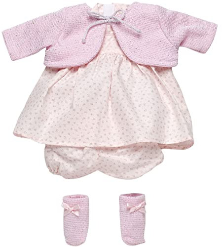Llorens 1094204 Puppenkleidung für 40-42cm Puppen, Kleiderset Blätter, Puppenzubehör