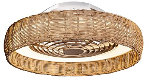 Ventilador motor DC KILIMANJARO natural led dimable Mantra