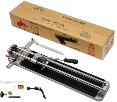 Jin Tool Professional Tile Cutter - 24 (615mm),Taiwan's Top 1 Pro Tile Cutter Brand,Strong Base, Precision Tungsten Carbide Cutting Wheel - Ideal for Porcelain Tiles in Precision Cutting Industry