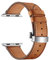 Correa de cuero para Apple Watch Band 41mm 40mm 38mm Correa de cuero genuino Pulsera de repuesto para iwatch Ultra Series 8 7 6 SE 5 4 3 2 1, Botón De Plata Marrón